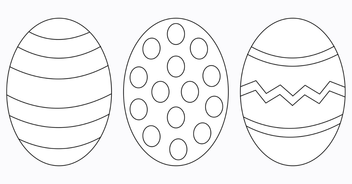 Free Easter Egg Template 8 Easy Crafts The Craft at Home Family