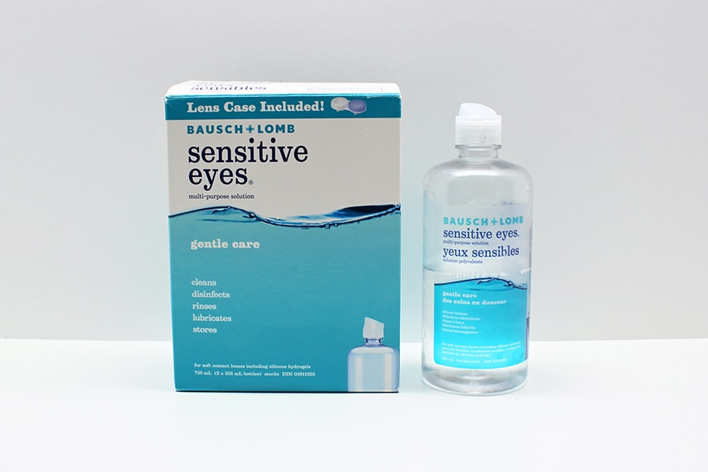 Contact Lens Solution for Slime Containing Boric Acid and Sodium Borate