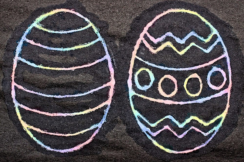 Dried Raised Salt Watercolor Easter Eggs