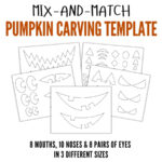 Free Printable Pumpkin Carving Template - The Craft-at-Home Family