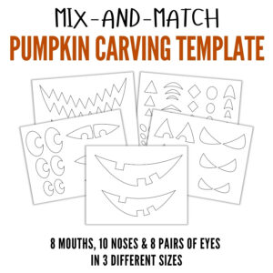 Free Printable Pumpkin Carving Template - The Craft-at-Home Family