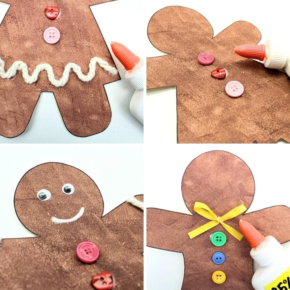 Paper Gingerbread Man Decorating Ideas
