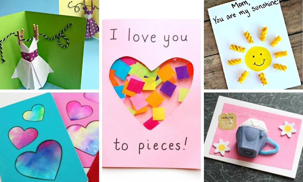 Collage of 5 Mother's Day cards