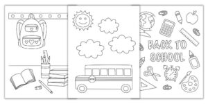 Free Printable Back-to-School Coloring Pages - The Craft-at-Home Family