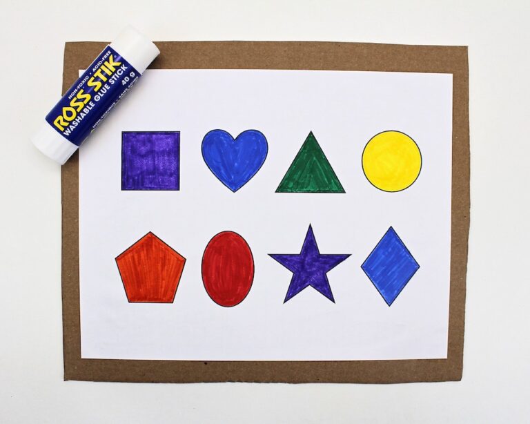 Homemade Shape DIY Shape Sensory Bag for Kids (with Free Template!) - The Craft-at ...