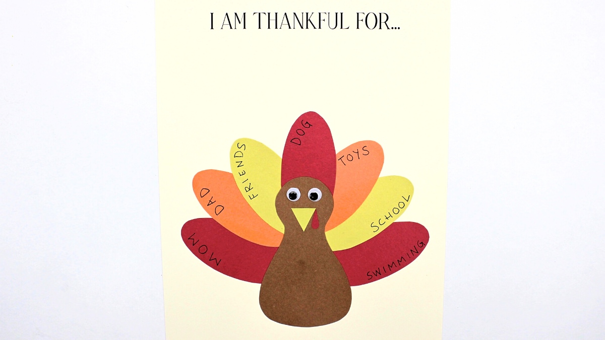 Thankful Turkey Feather Template Fanny Printable