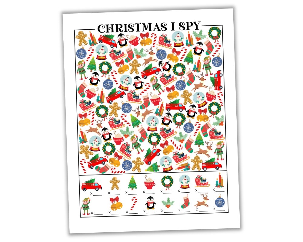 Free Christmas I Spy Printable For Kids The Craft at Home Family Free Christmas I Spy Printable For Kids The Craft at Home Family