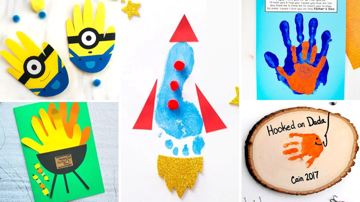 29 Adorable Father s Day Handprint Footprint Crafts The Craft at 