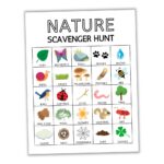 Free Printable Nature Scavenger Hunt for Kids - The Craft-at-Home Family