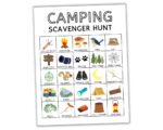 Free Printable Camping Scavenger Hunt for Kids - The Craft-at-Home Family