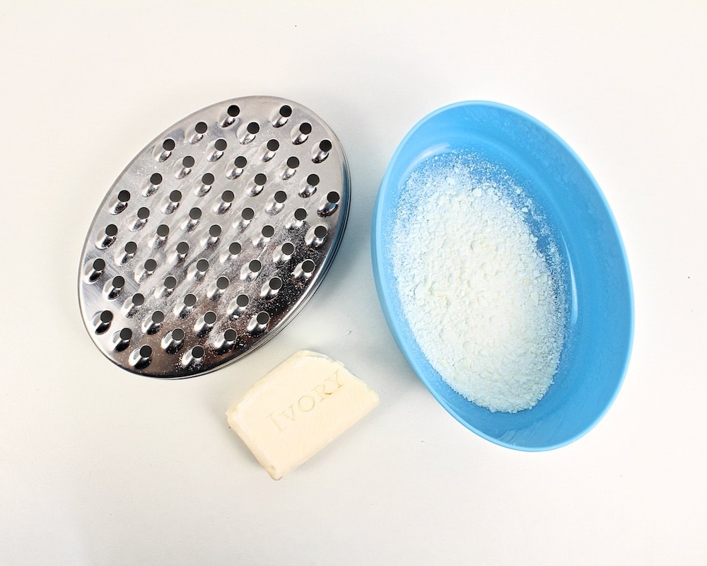 Grated bar of Ivory soap.