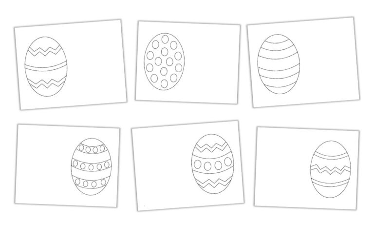Free Easter Egg Template (+ 9 Easy Crafts!) - The Craft-at-Home Family