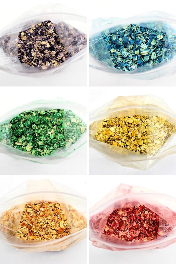 Taste-Safe Rainbow Oats: How to Dye Oats for Sensory Play - The Craft ...