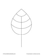 Free Printable Autumn Leaf Templates (Small + Large) - The Craft-at ...