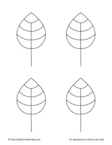 Free Printable Autumn Leaf Templates (Small + Large) - The Craft-at ...