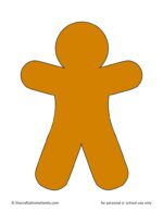 Free Gingerbread Man &amp; Woman Templates (3 Sizes!) - The Craft-at-Home ...