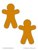 Free Gingerbread Man &amp; Woman Templates (3 Sizes!) - The Craft-at-Home ...
