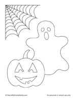 Free Printable Halloween Ghost Coloring Pages - The Craft-at-Home Family