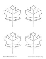 Free Printable Autumn Leaf Templates (Small + Large) - The Craft-at ...