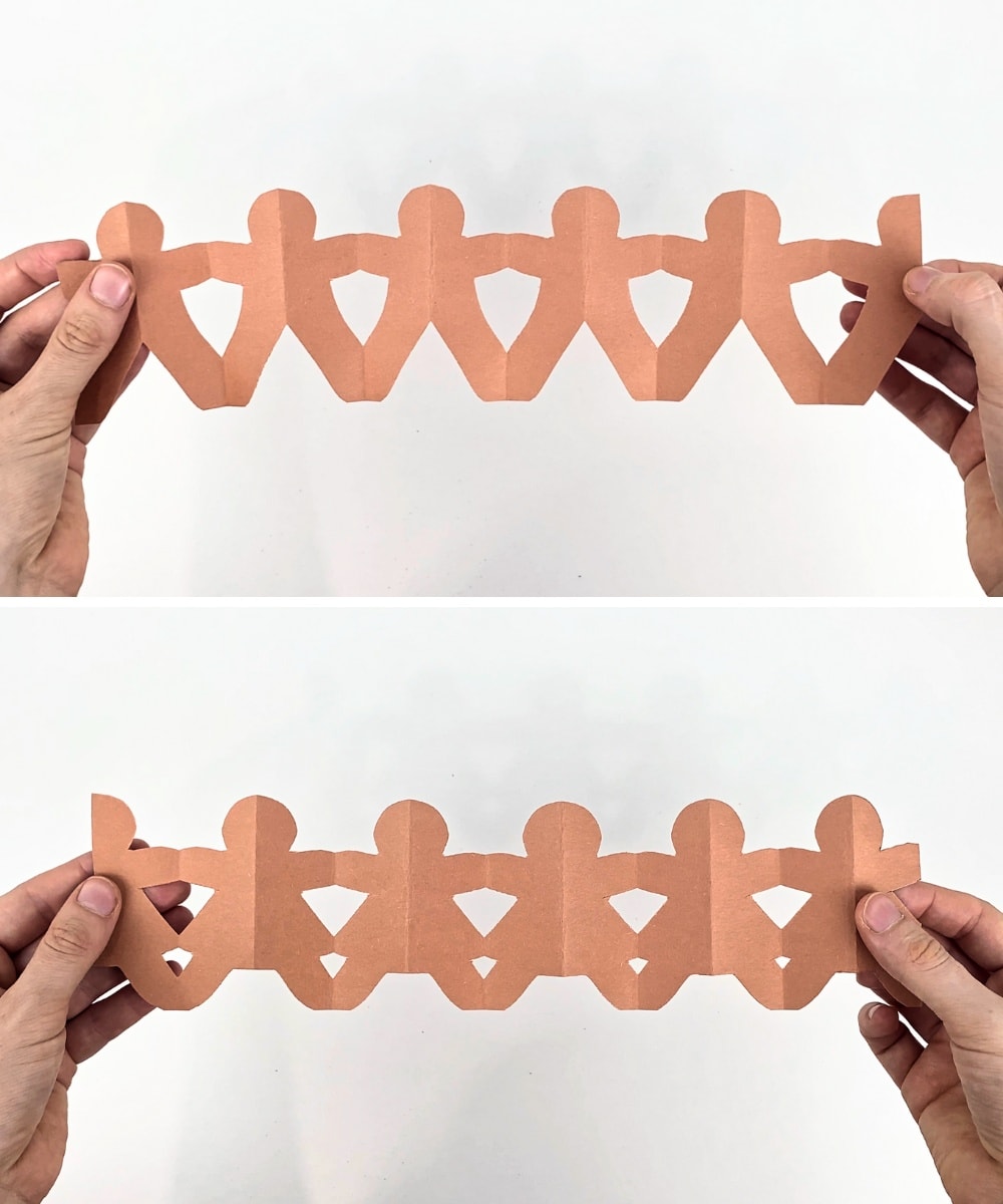 DIY Paper Gingerbread Man Woman Garlands (with Free Template ) The