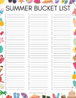 Free Printable Summer Bucket List (100+ Ideas!) - The Craft-at-Home Family