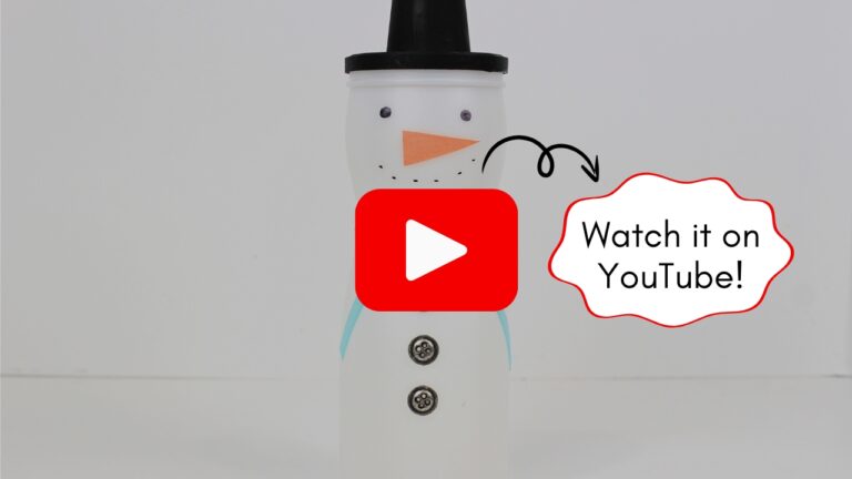 Recycled Puff Container Snowman - The Craft-at-Home Family