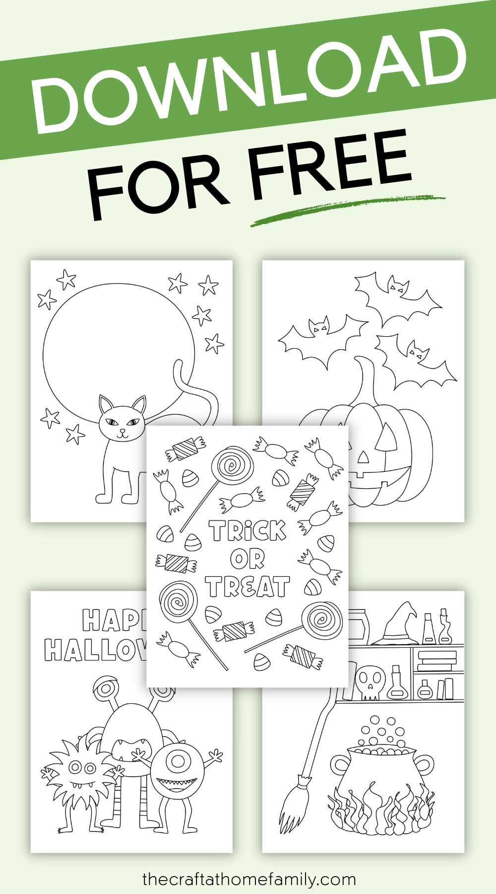 Free Halloween Coloring Pages - The Craft-at-Home Family